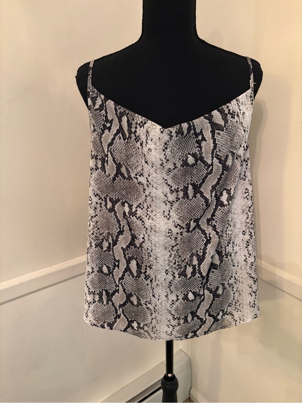 Allie Rose Women’s Snake Print Cami Blouse Sz M
